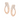 Lunéva Grand Earrings Rose Gold